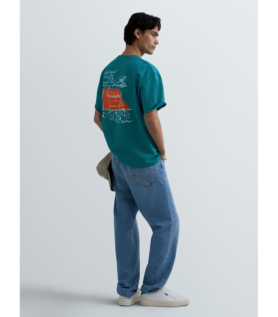 REPLAY &times; Monte Carlo Country Club オーバーサイズ Tシャツ 詳細画像 エメラルド 4